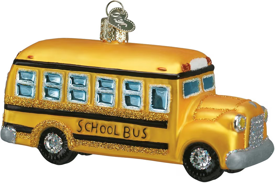 Old World Christmas Ornaments: School Bus Glass Blown Ornaments for Christmas Tree (46007) 2 x 4.... | Amazon (US)