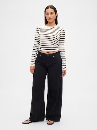 Curvy Mid Rise UltraSoft Baggy Jeans | Gap (US)