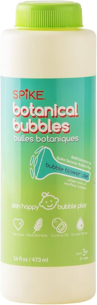 Innobaby Botanical Bubble Solution for Sensitive Skin - 16 oz Refill for Spike Blower Wand and Ma... | Amazon (US)