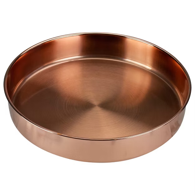 Northlight 11.5" Copper Round Organization Tray | Target