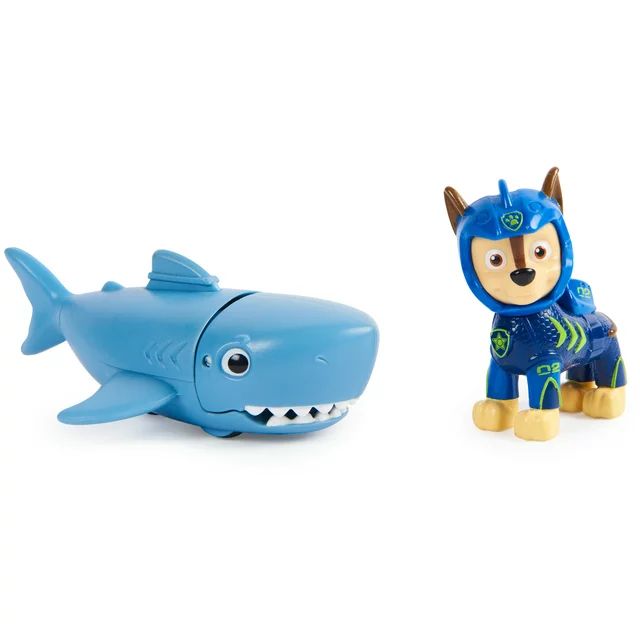 PAW Patrol, Aqua Pups Chase and Shark Action Figures for Kids Ages 3 and up | Walmart (US)