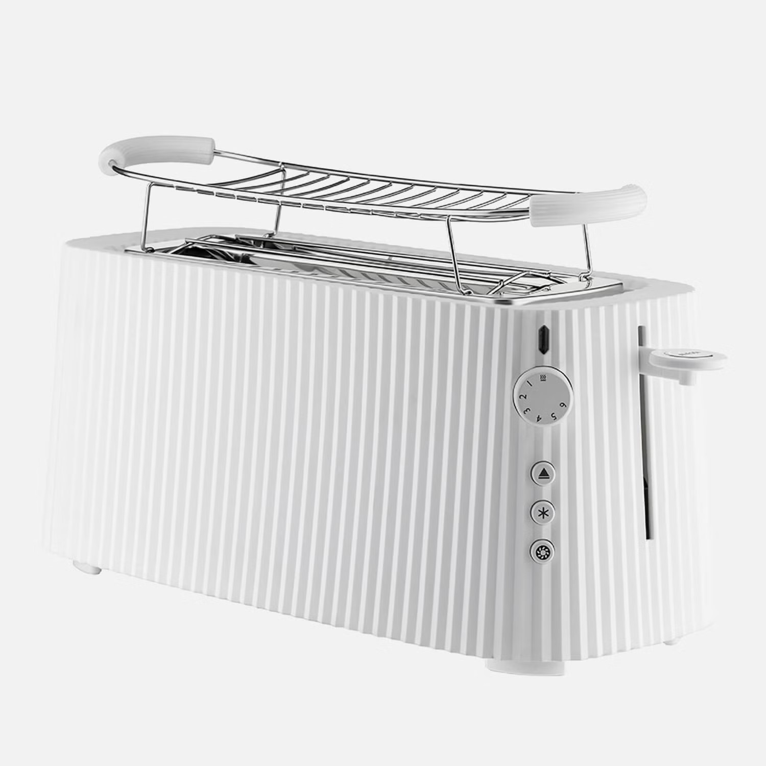 Alessi Plisse Toaster - 4 Slot - White | The Hut (UK)