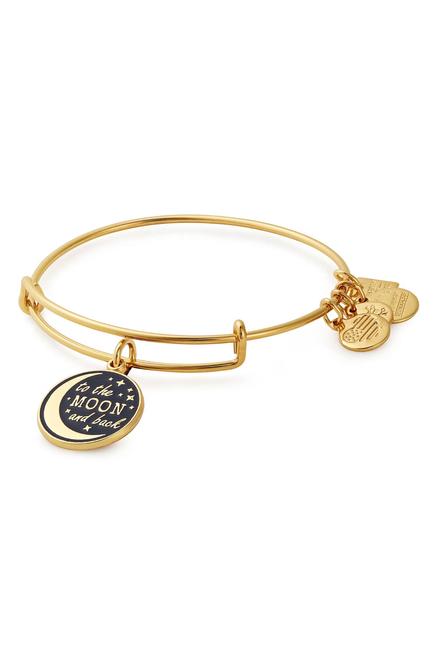 Stellar Love Charm Expandable Wire Bangle | Nordstrom