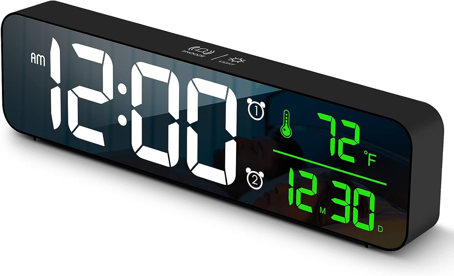Amazon.com: Digital Clock Large Display, Alarm Clock for Living Room Office Bedroom Decor, LED Co... | Amazon (US)