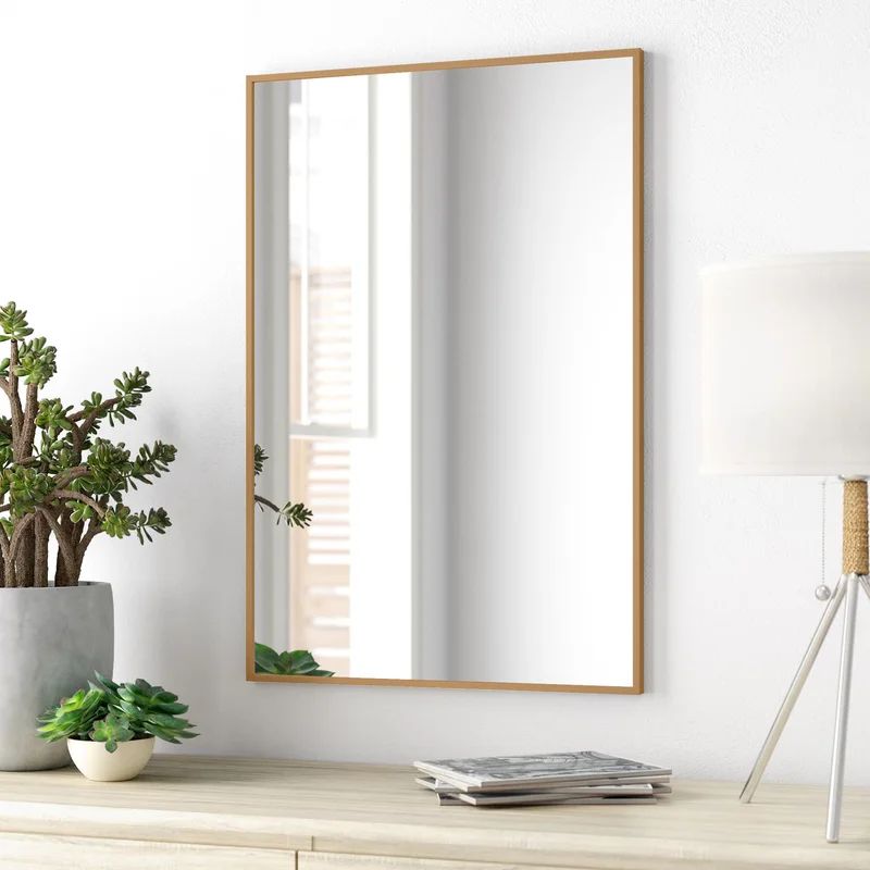 24"x 36" Modern Wall-Mounted Bathroom/Vanity Mirror | Wayfair North America