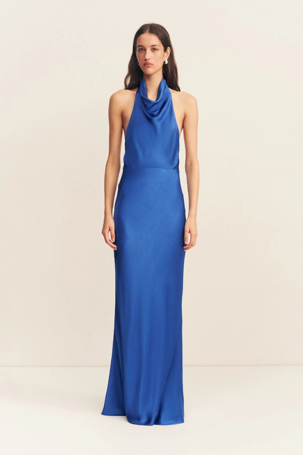 Tatum High Cowl Open Back Maxi Dress | Ultramarine | Dresses | Shona Joy | Shona Joy