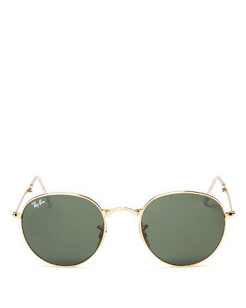 Solid Folding Round Sunglasses | Bloomingdale's (US)