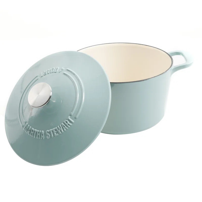 Martha Stewart Gatwick 7 qt. Cast Iron Round Dutch Oven with Lid | Wayfair North America