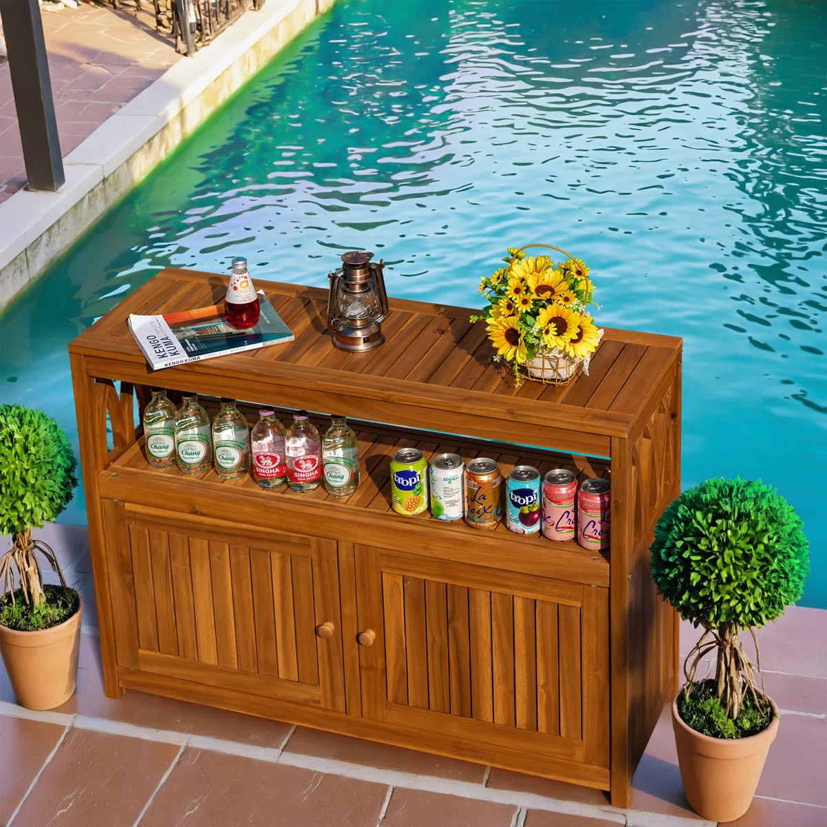 Solid Wood Cabinet Deck Box | Wayfair North America