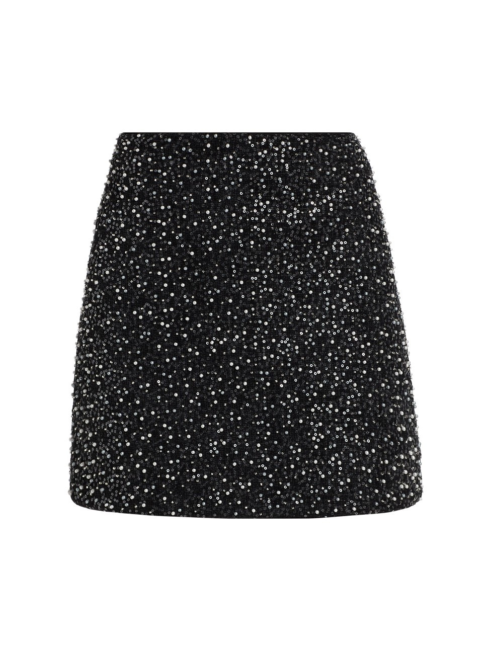 Women's Beaded Tweed Miniskirt - Black - Size 2 | Saks Fifth Avenue