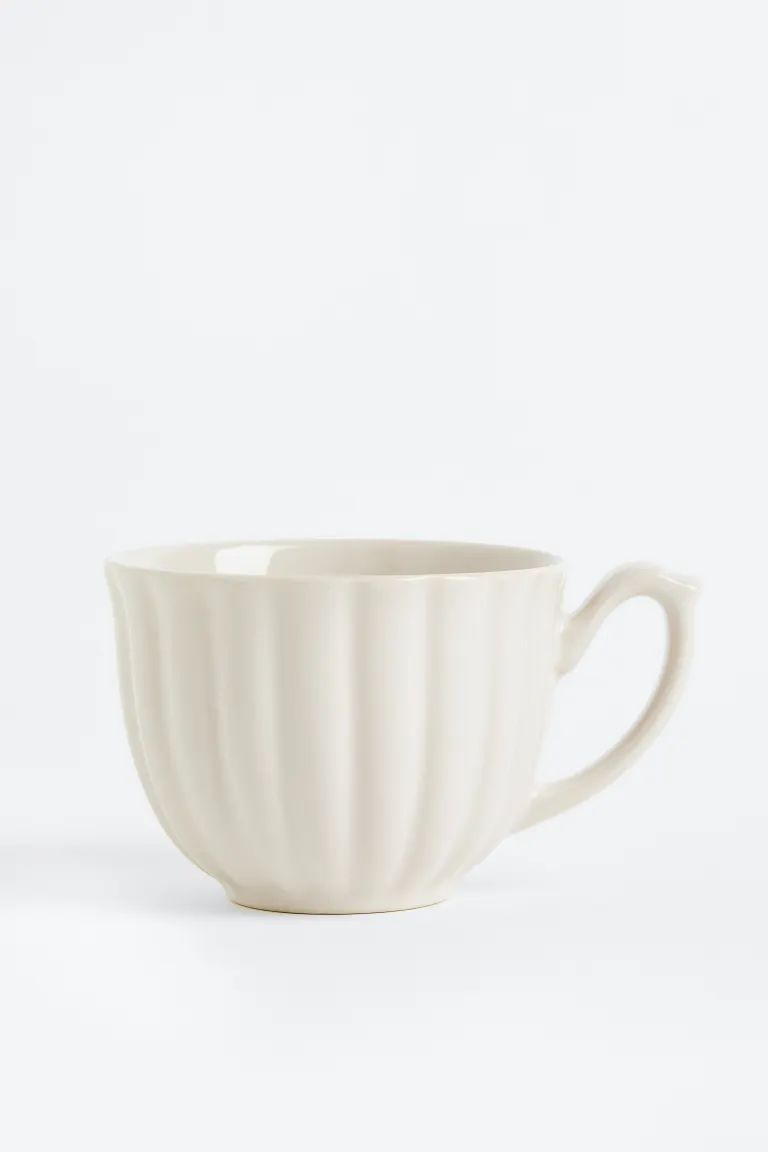 Porcelain Cup - Light beige - Home All | H&M US | H&M (US + CA)