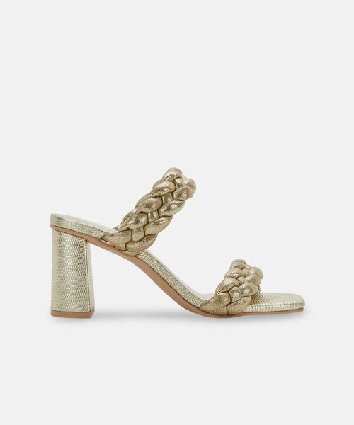 PAILY HEELS IN GOLD STELLA | DolceVita.com