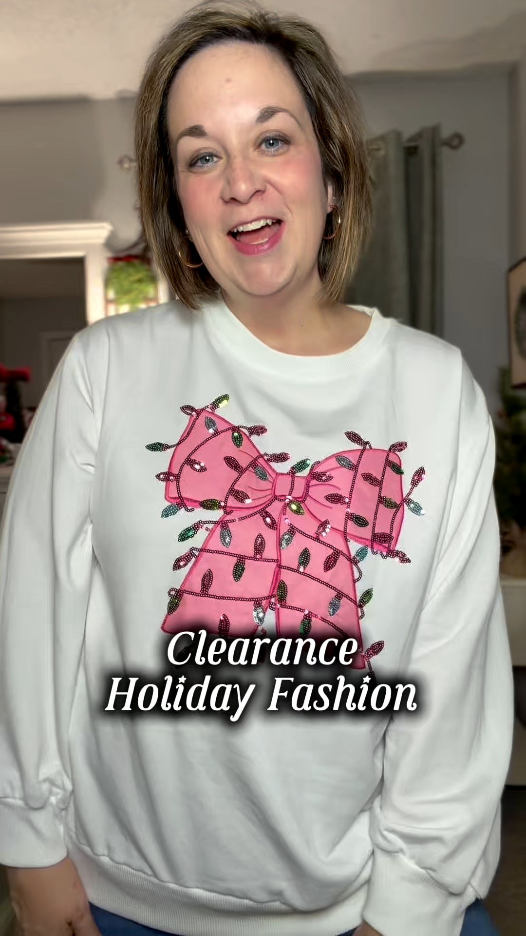 I love the bow sweatshirt! Grab it now so you can wear next Christmas! 

#LTKSeasonal #LTKSaleAlert #LTKOver40