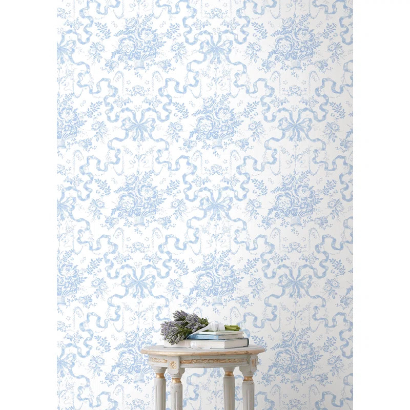 Fairytale Peony Toile Wallpaper | Wayfair North America