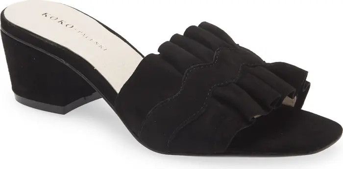 Camila Ruffle Slide Sandal | Nordstrom