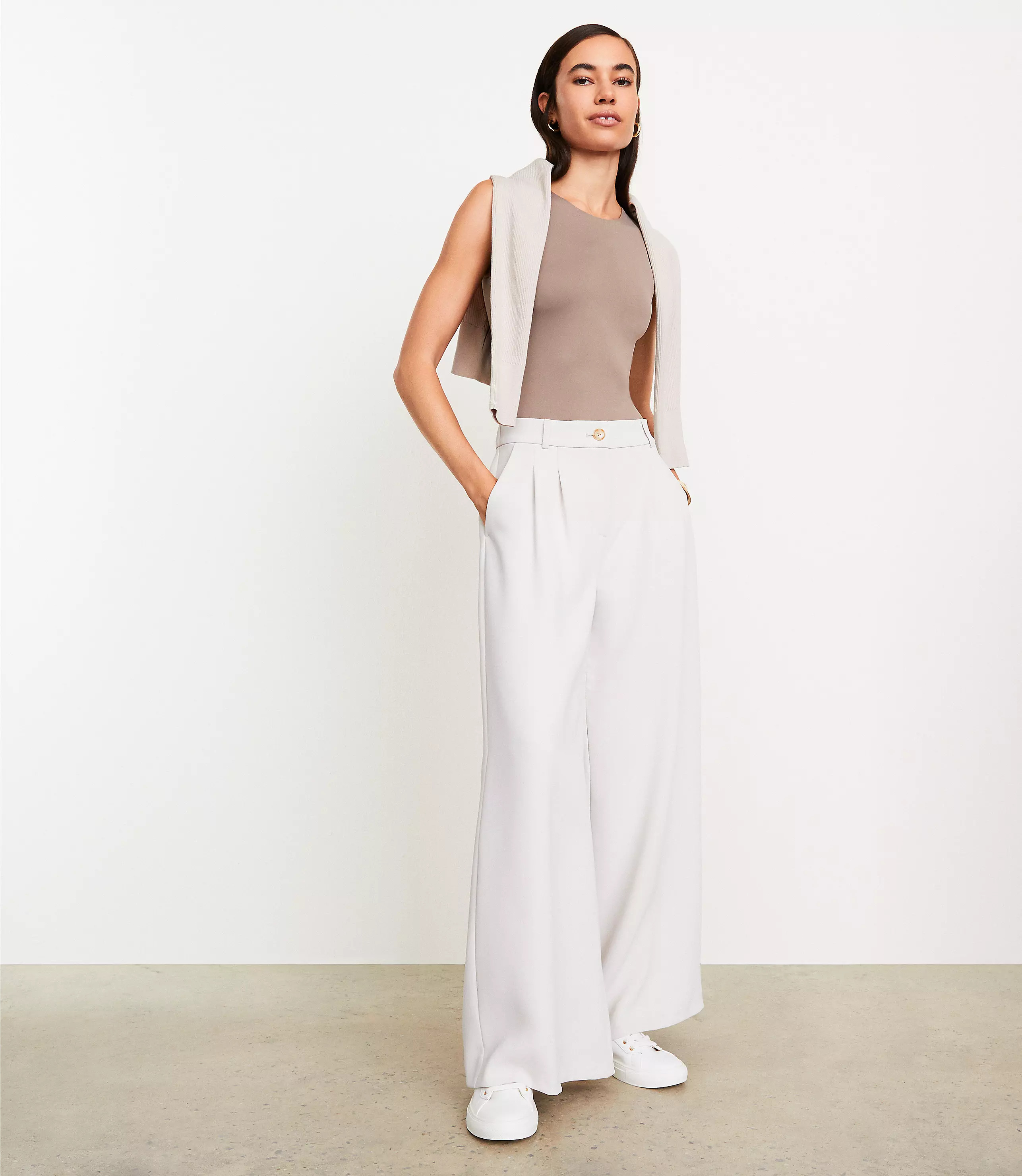 LOFT Versa 360 Knit Tank Bodysuit | LOFT