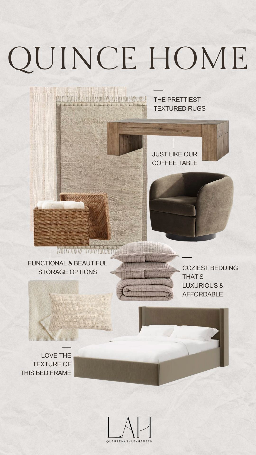 Quince home finds and favorites! Quince has the prettiest mix of furniture, luxurious bedding, high quality materials and textures, and so much more! 

#LTKHome
