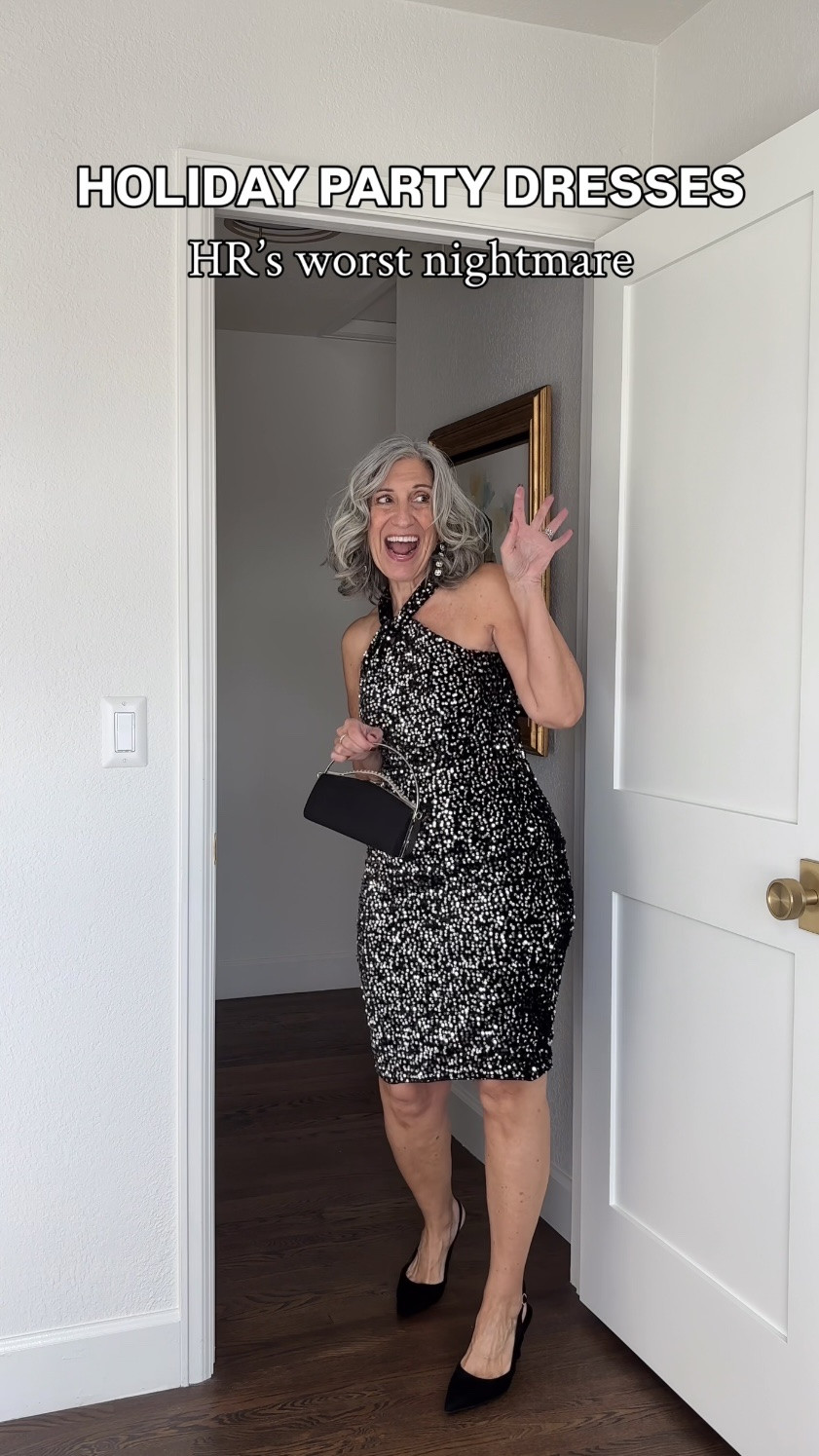 🥂 Looking for a New Year’s Eve look that feels as good as it looks? 

🥂 This Silver and Black Halter Sequin dress is a true showstopper that doesn't sacrifice comfort. The high halter neckline adds a touch of sophisticated drama, while the body-con fit is engineered to hold you in perfectly without feeling restrictive. It’s the unexpected hero for any high-end cocktail affair.
🥂 When you put this on, you'll feel unapologetically polished and sleek. The vertical shimmer of the sequins gives you an instant feeling of being streamlined and ready to own the room with zero effort.

🥂 Sizing Note: I’m wearing a Medium and the fit is good, but the knit-backed sequins offer so much stretch that I could have a Small for that extra snatched fit!
🥂 
I have DISCOUNT CODES!!!
* Sleeveless Sequin Halter Bodycon Dresses (Red & Black): VMLB3E5A (15% off)
* Velvet Cowl Neck Mermaid Dresses (Red, Burgundy and Dark Green): Q4T2DJ9B (30% off code + 10 USD prime discount - < $30)
* Rose Pink Dress: MBCIDQUK (50% off)
* Black Dress with Jacket: IC8AEJHI (15% off)
🥂 

slimming party dresses, comfortable formal wear, Amazon holiday fashion finds, affordable New Year's Eve style
🥂 @gracekarin_brand
#gracekarinmonment #gracekarin #BlackDress #SequinOutfit #PartyDress #HolidayLook #NightOutOutfit #DateNightStyle 

#newyearseveoutfit
#nyeoutfit
#newyearseveoutfits
#holidaypartyoutfits

 

#LTKHoliday #LTKOver40 #LTKWedding