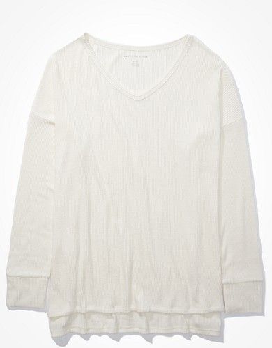 AE Soft & Sexy Plush Long Sleeve T-Shirt | American Eagle Outfitters (US & CA)