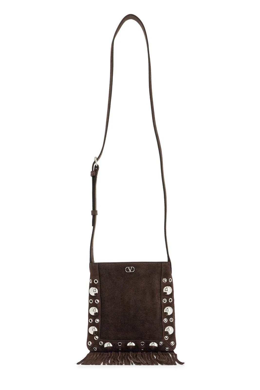 Valentino Nellcôte VLogo Signature Fringed Shoulder Bag | Cettire Global