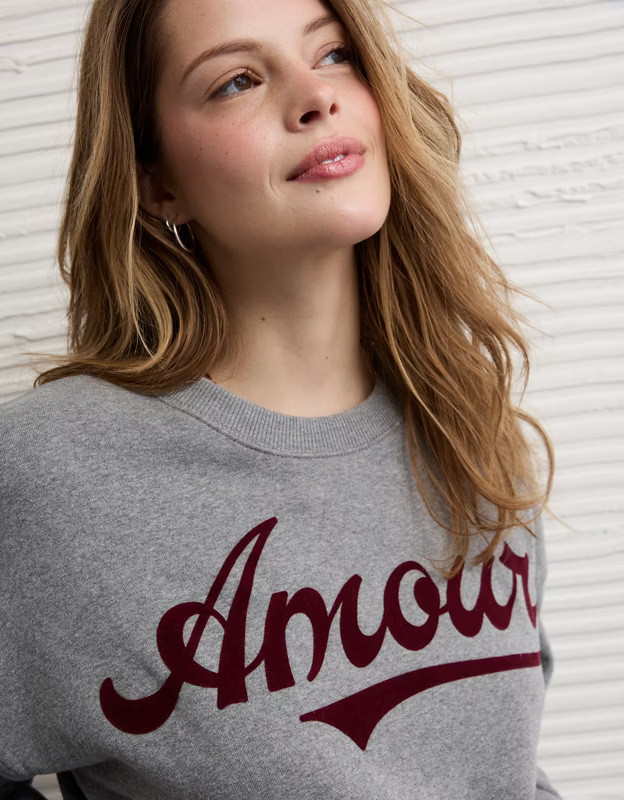 AE Valentine's Day Graphic Sweatshirt | American Eagle Outfitters (US & CA)