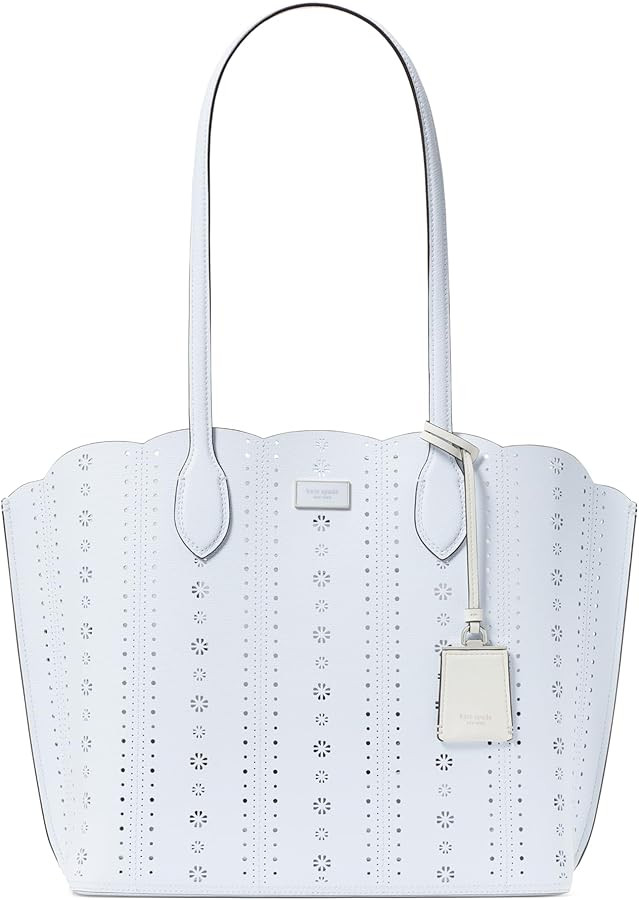 kate spade new york Suite Crossgrain Leather Large Open Tote Bag | Amazon (US)