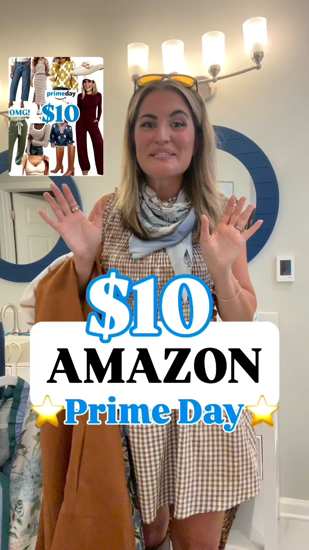 PRIME DAY ⭐️🩵EARLY ACCESS✨Anthro + Madewell looks for less! Comfy Pull on Pants, Fall Dresses, Cozy Sweaters, Gingham looks, 2 Piece sets 👌 and more  deals that will blow your mind!✨HIGH SELLOUT RISK🚨


✨SIZING✨Everything is petite friendly I’m 5’2” 125lbs wearing small top/dress and small/4 bottoms 
.
#ad #founditonamazon @amazon 
Prime day, prime, Amazon prime day, prime day 2026, Fall sweater, fall decor, Amazon big fall sale, Amazon dress, Amazon shorts, Amazon look for less, boots, fall boots, faux stems, Halloween, fall outfits, fall dress, gingham dress, scarf, fall boots, look for less, mom shorts, two piece sets, travel outfit, resortwear, comfy bras, basics Athleisure, Walmart jeans, found it on Amazon, fall dress, spring shoes, target shoes, shoes, SPANX, Walmart finds, 2 piece set, sale, Skincare, anti aging skin care, pdrn, red light therapy,  jeans,

#LTKSaleAlert #LTKPetite #LTKActive