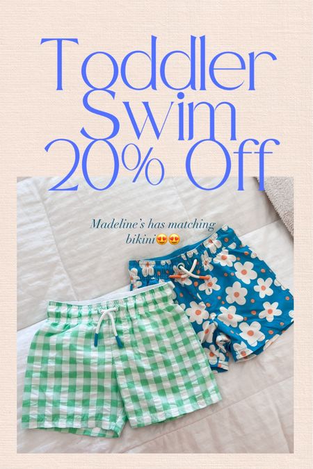 Target toddler swim sale! 20% off bathing suits for the family— I grabbed these for Ryder and they even had matching swim trunks with Madeline’s bikini! So cute😍

#LTKSummerSales #LTKSeasonal #LTKKids