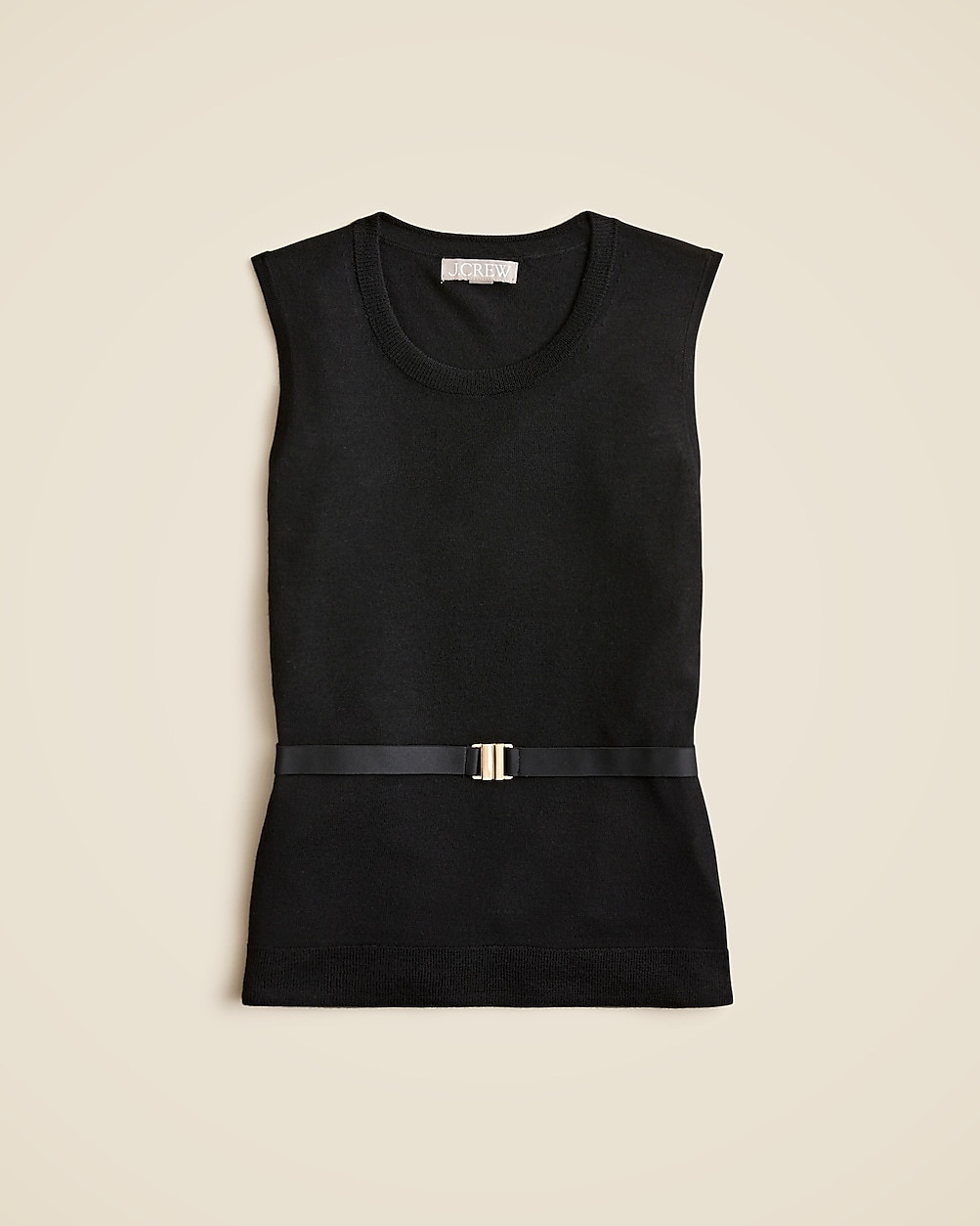 Belted sweater shell in merino wool | J. Crew US