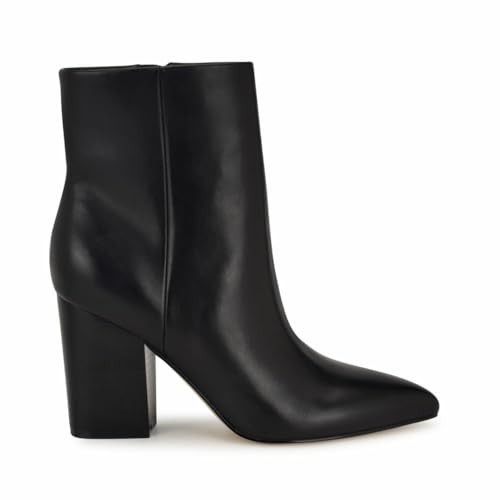 Nine West Women's Plumm Bootie, Black Leather 001, 9.5 | Amazon (US)
