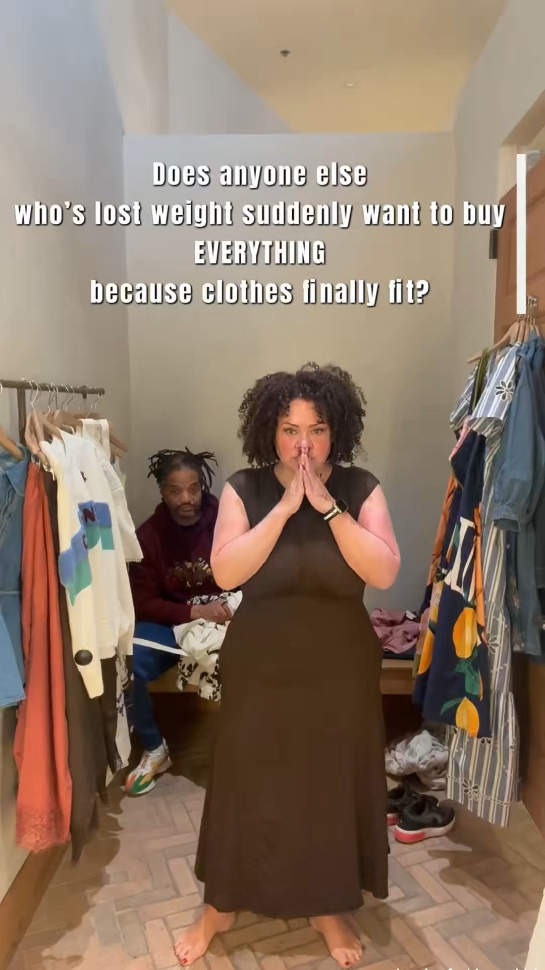 
I didn’t expect to cry in the dressing room today.

Not because things didn’t fit…
but because they did.

After losing weight, sometimes I still feel shocked when clothes actually look good on me. And if I’m being honest… I catch myself wanting to buy everything because for so long nothing felt right. I don’t want to be broke literally because of trauma I have from my heavier days. 

Does anyone else who’s lost weight struggle with that?

Like you’re making up for years of things not fitting?

Still learning that confidence doesn’t come from buying more… it comes from believing what I see in the mirror.

If I can get here, you can too. 

#LTKOver40 #LTKMidsize #LTKstorytime