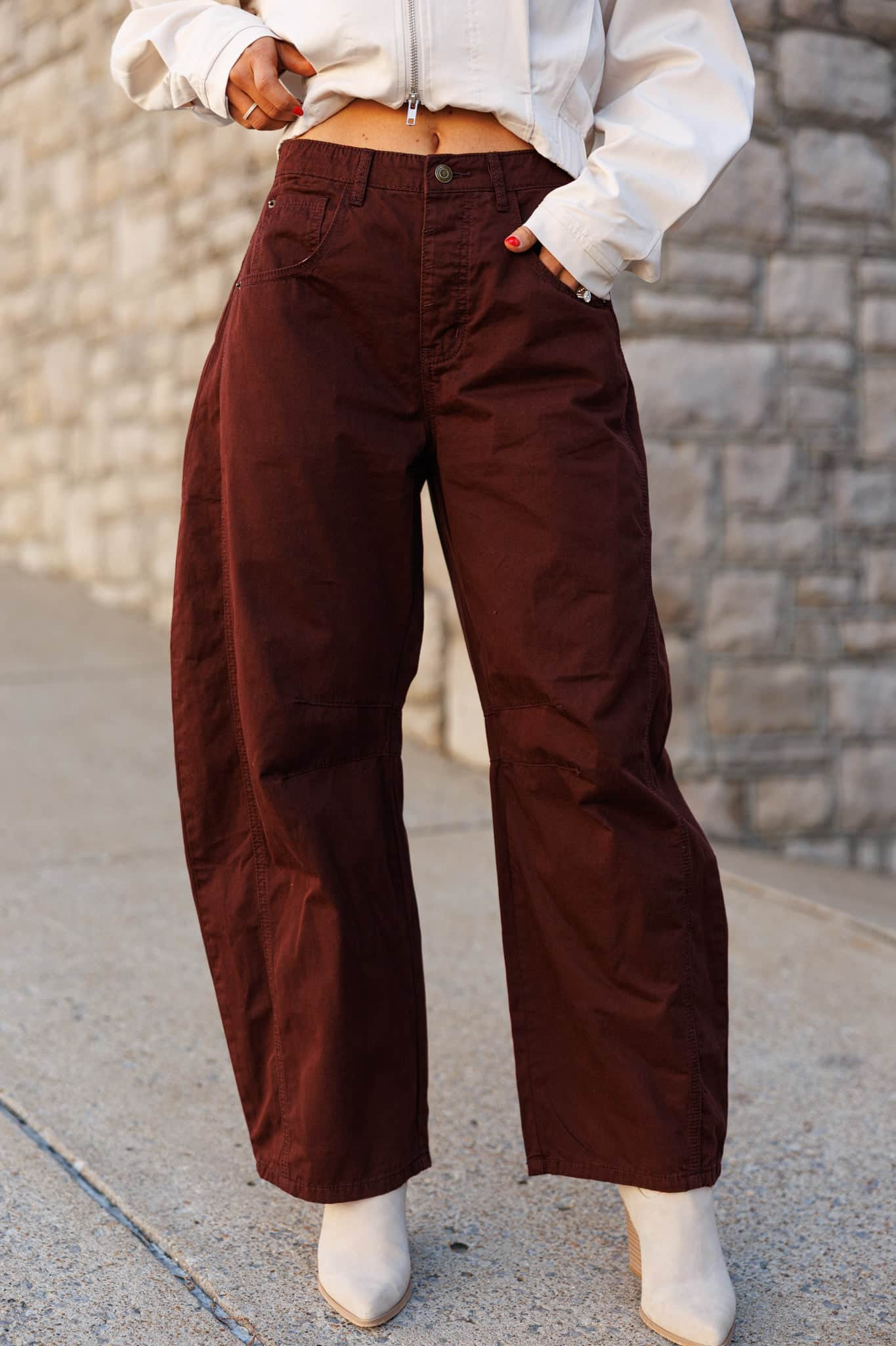 Bricktown Barrel Pants | Lane 201 Boutique