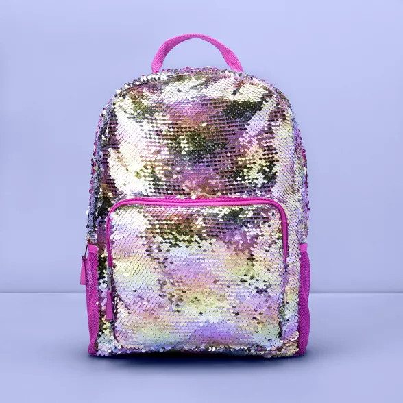 Girls' Flip Sequin Backpack - More Than Magic™ Purple | Target