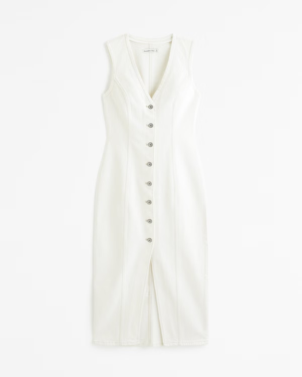 Women's The A&F Mara Vest Midi Dress | Women's Dresses & Jumpsuits | Abercrombie.com | Abercrombie & Fitch (US)