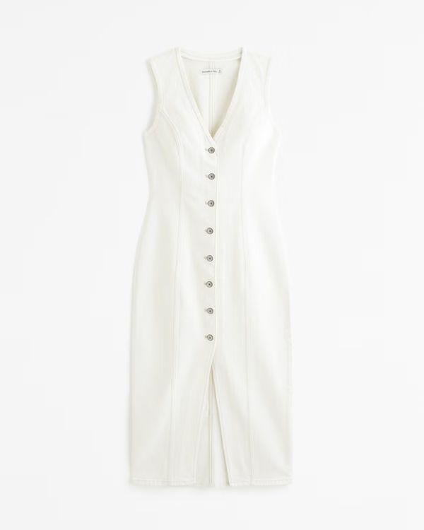 The A&F Mia Vest Midi Dress | Abercrombie & Fitch (US)