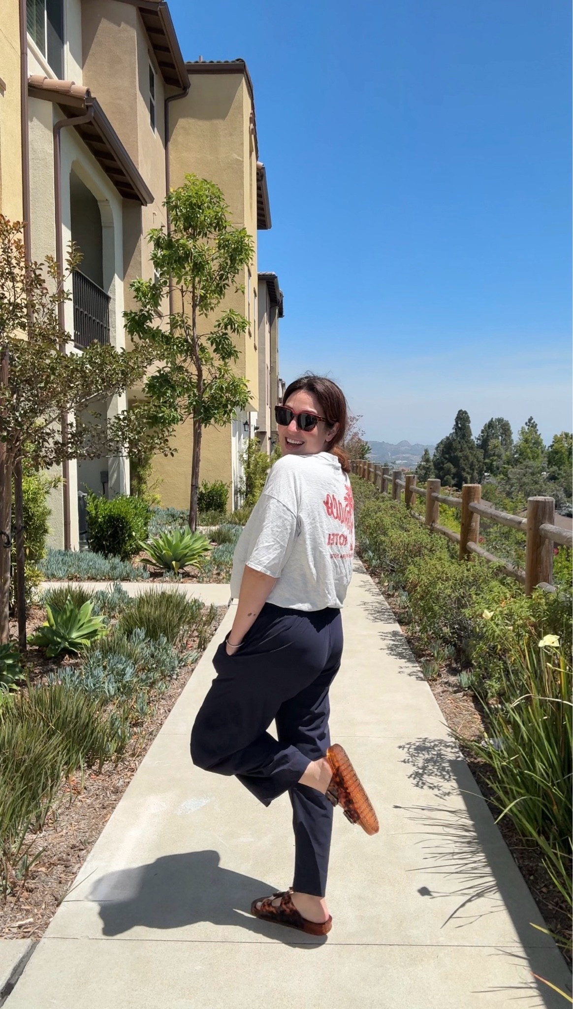 Obsessed with these Ruti dupe pants and tortoise shell sandals! Both are on sale right now too!

#LTKootd #LTKmomlife #LTKSaleAlert