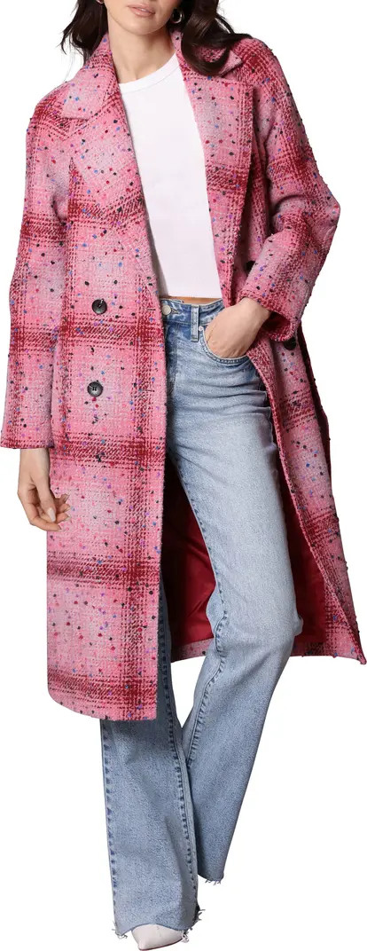 Avec Les Filles Donegal Tweed Double Breasted Wrap Coat | Nordstrom | Nordstrom