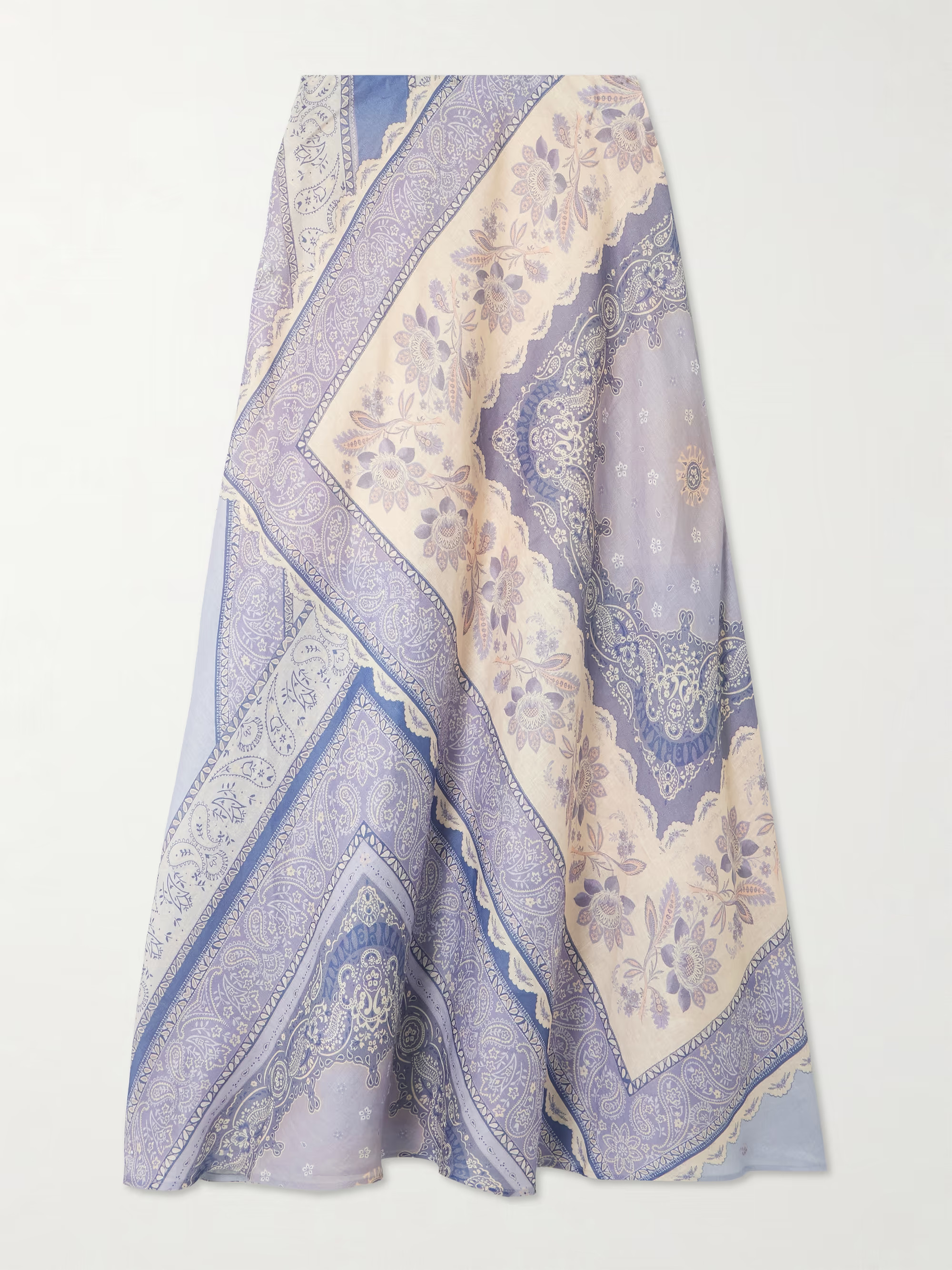Lucky bandana-print linen maxi skirt | NET-A-PORTER (US)