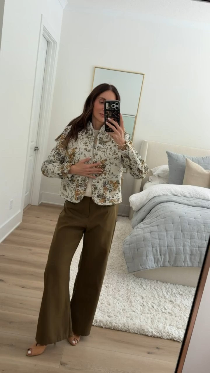 Jacket XS, Sweater, size S, pants size 2.

This floral jacket + olive wide-leg pants combo is such a pretty transitional look! 

Target new finds, Target fashion, Target pants, floral jacket, olive pants, wide leg pants, women’s fall outfit, fall fashion finds, transitional outfit, casual fall style, Target outfit ideas, neutral fall outfit, affordable fall fashion, everyday fall style, fall wardrobe essentials

#LTKOver40 #LTKootd