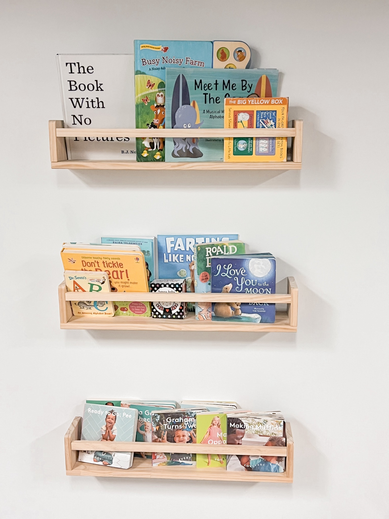 I love these book shelves for toddler board books, or to showcase picture books. 

#LTKBaby #LTKHome #LTKKids
