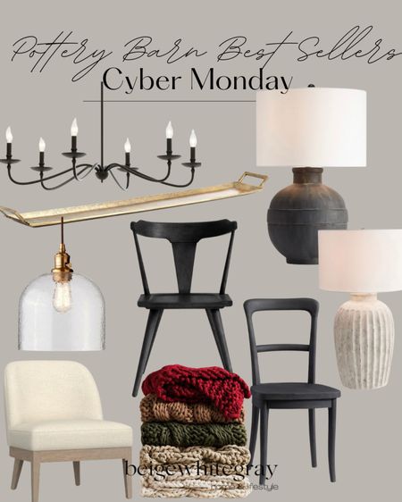Pottery barn bestsellers! The lamps are a staple when it comes pottery barn lighting and so is the chandelier! These dining chairs are also a pottery barn stable and they are all one sale as part of cyber Monday!  

#LTKHoliday #LTKhome #LTKCyberweek