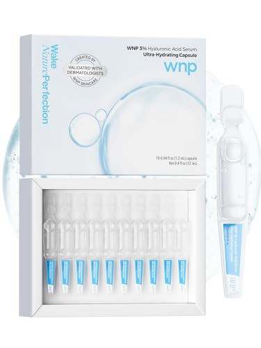 WNP Hyaluronic Acid Serum 3% for Face with 4D Multi-Layer Hydration | Ultra Hydrating Anti-Aging Serum | Moisturizer for Dry & Sensitive Skin | Pre-Makeup Skincare | Single-Use Vials 10PCS | Amazon (US)