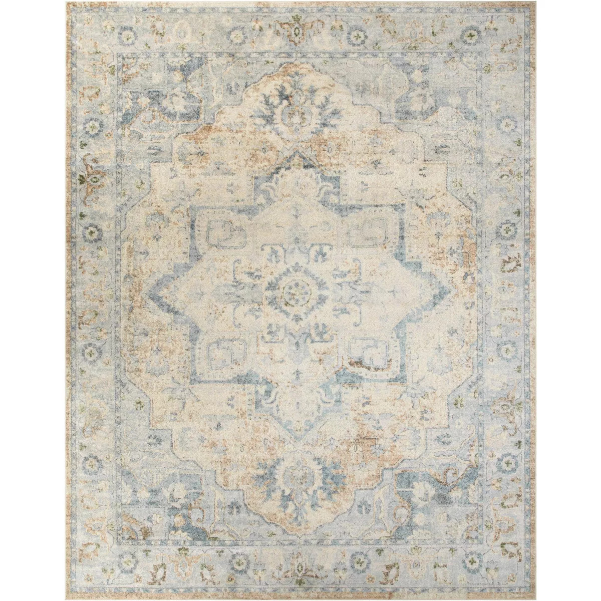 Nourison Washable Astra Vintage Medallion Indoor Flatweave Area Rug | Target