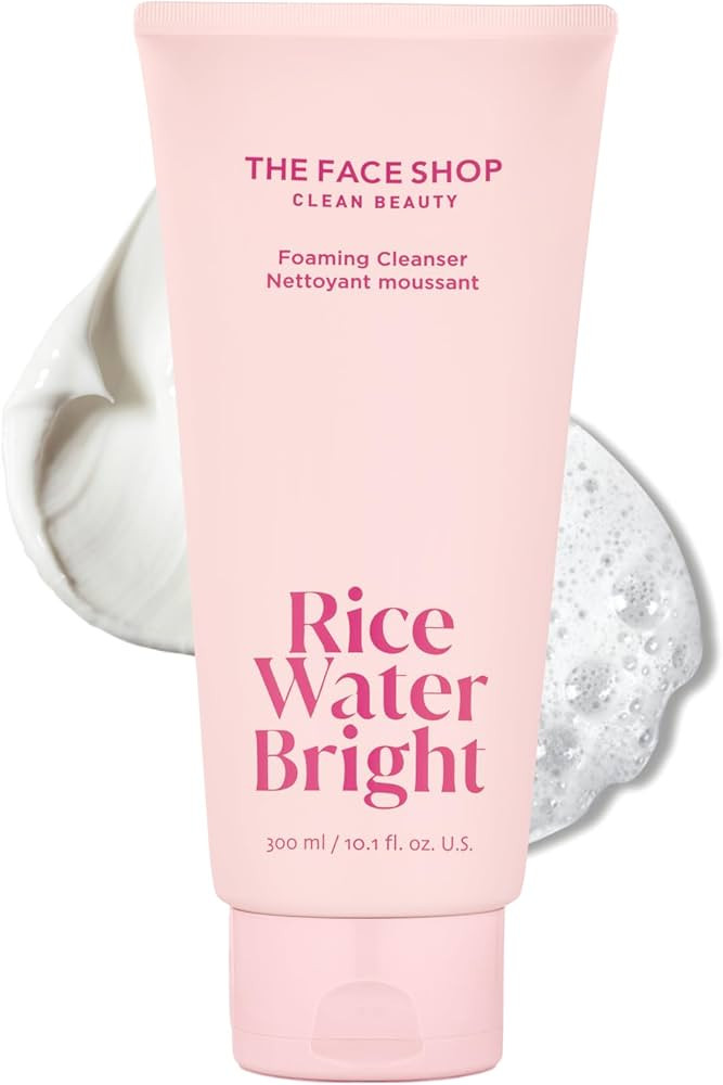 The Face Shop Rice Water Bright Foaming Facial Cleanser with Ceramide, Gentle Face Wash for Hydra... | Amazon (US)