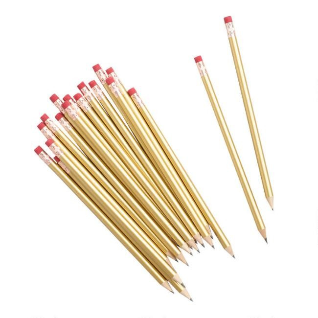 Metallic Gold Pencils 18 Pack | World Market