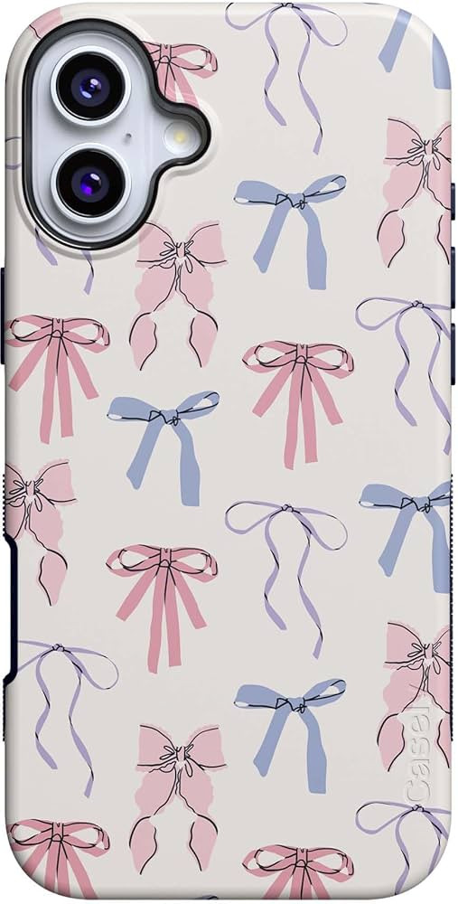 Casely iPhone 16 Case | Coquette Girlie | Pastel Bows Case | Bold Protective Design | Compatible ... | Amazon (US)