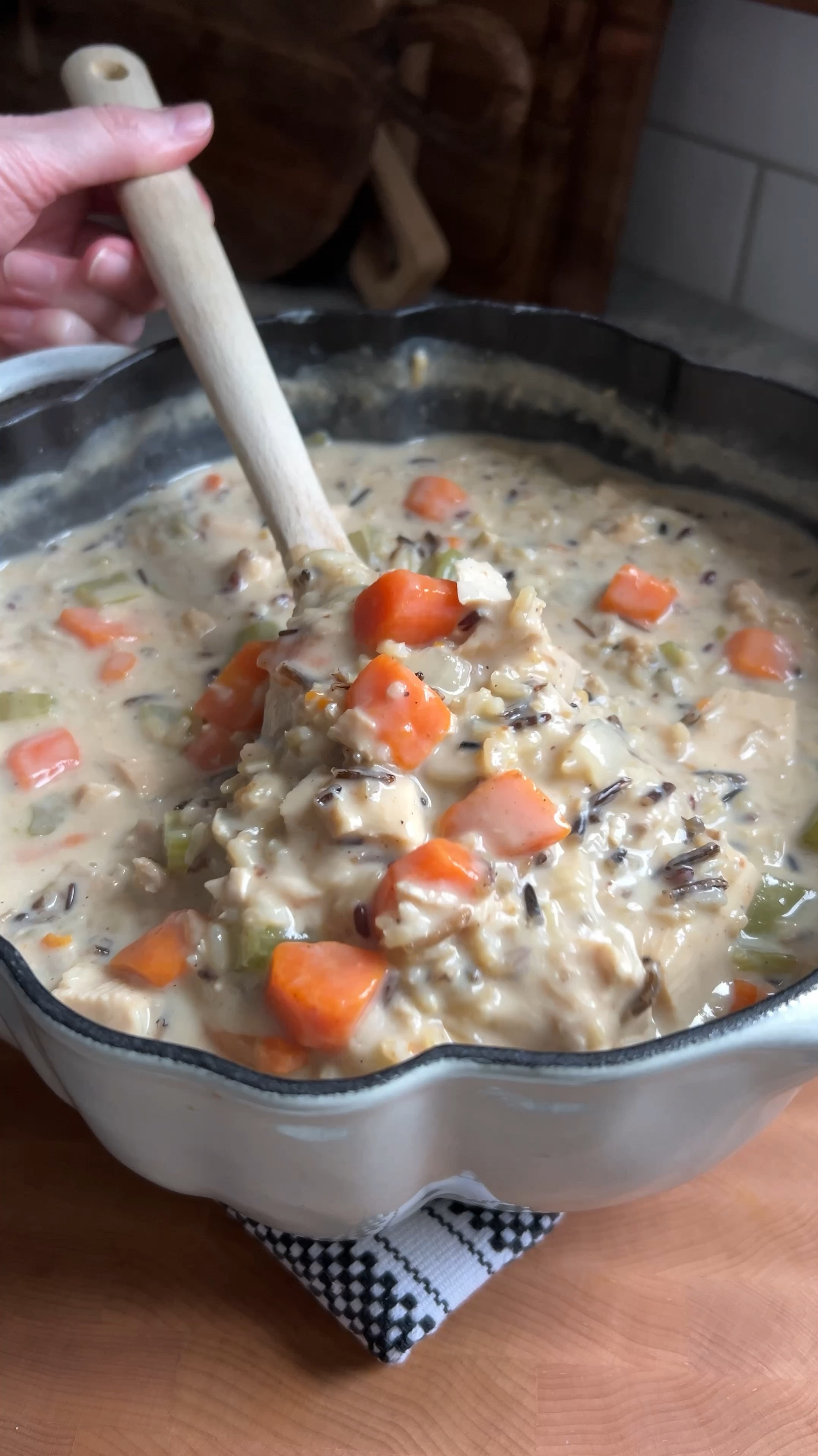This turkey wild rice soup is just what you need for your turkey leftovers. Full recipe on my Instagram @thechicishchick  

#LTKSeasonal #LTKHome #LTKHoliday