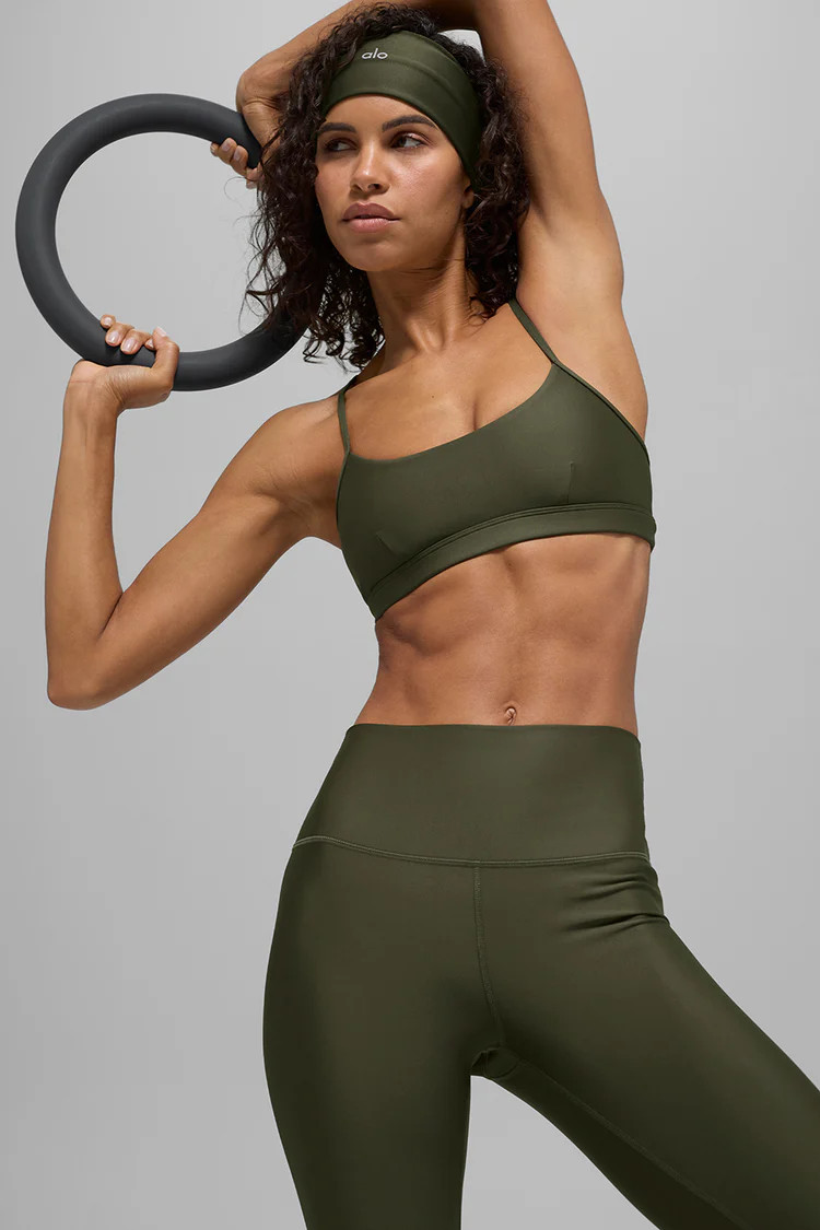Airlift Intrigue Bra - Green Olive | Alo Yoga (US)