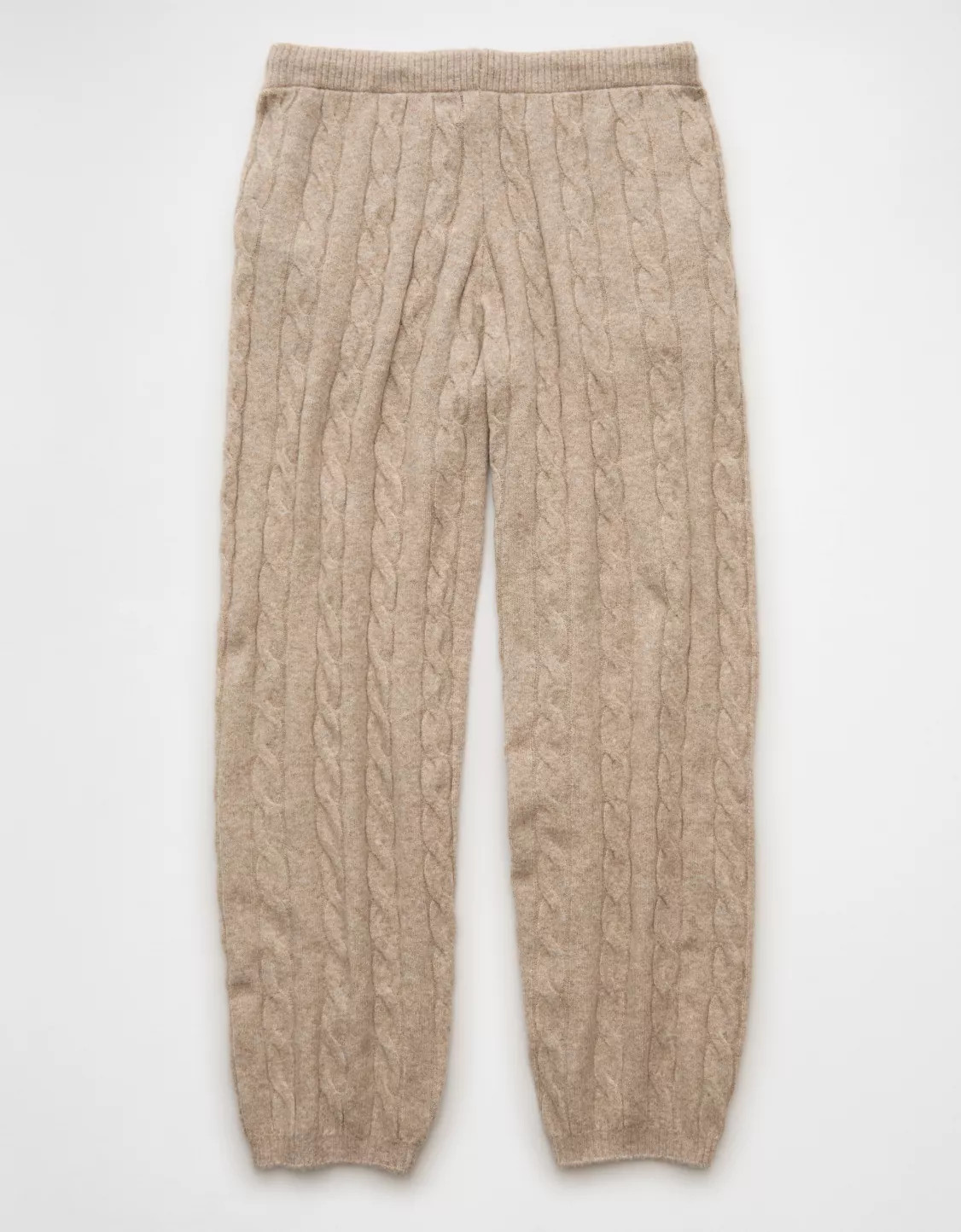 AE High-Waisted Cable Knit Sweatpant | American Eagle Outfitters (US & CA)
