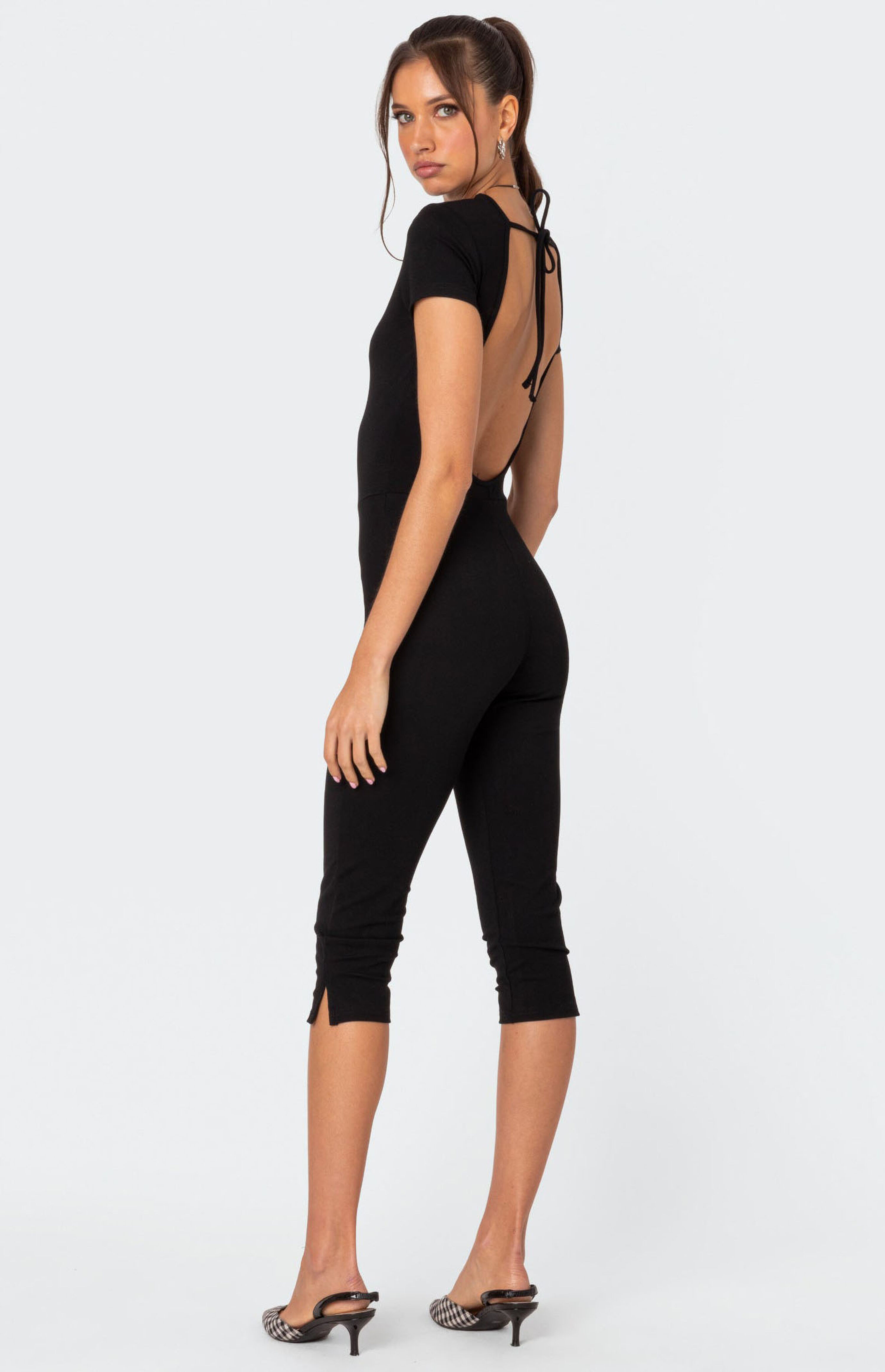 Edikted Capri Open Back Jumpsuit | PacSun